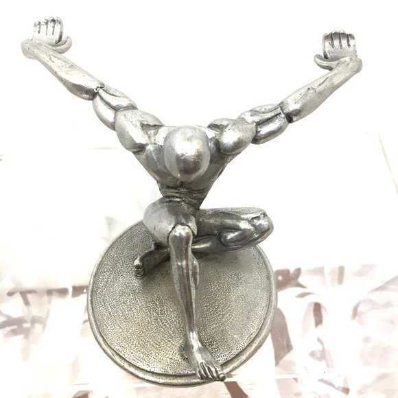 Jac Zagoory Designs Atlas Pewter Sculpture Pen Holder - Picture 12 of 15